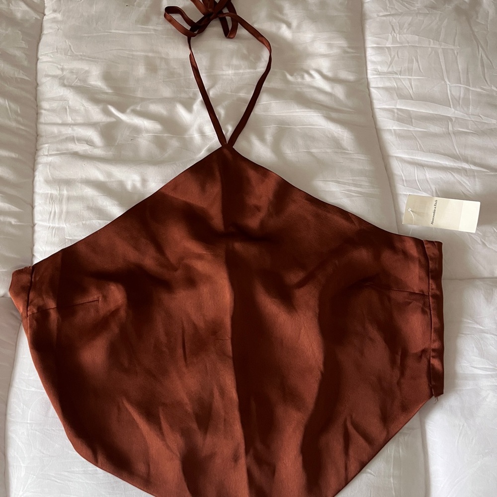 NWT Abercrombie Scarf Halter Top